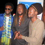 ERROL "SHAKKA" DAWES PHOTO: Blue Mountain Music Festival slated for February 22-23, 2014 launches at Listen Mi Caribbean and Telegans, 3 South Odeon Avenue, Kingston, on January 28th, 2014. Event slated for Holywell. In the photo are from left Craigy T, Roshaun Clarke, Jesse Royal who all participated at the launch.